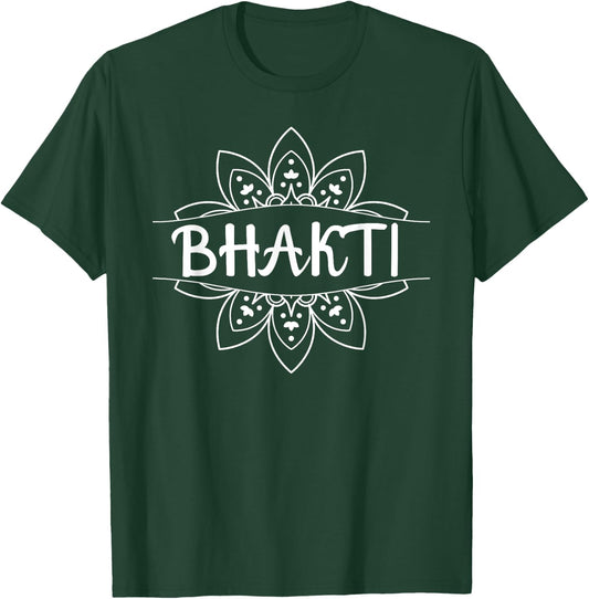 Bhakti Mandala Sacred Fractal Geometry Art Yoga T-Shirt - T-Shirt | Forest