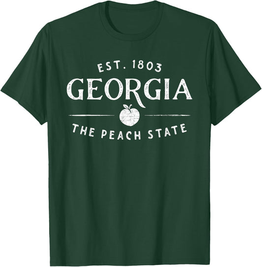 Georgia Lover, Georgia Tourist, Georgia Peach, Georgia T-Shirt - T-Shirt | Forest