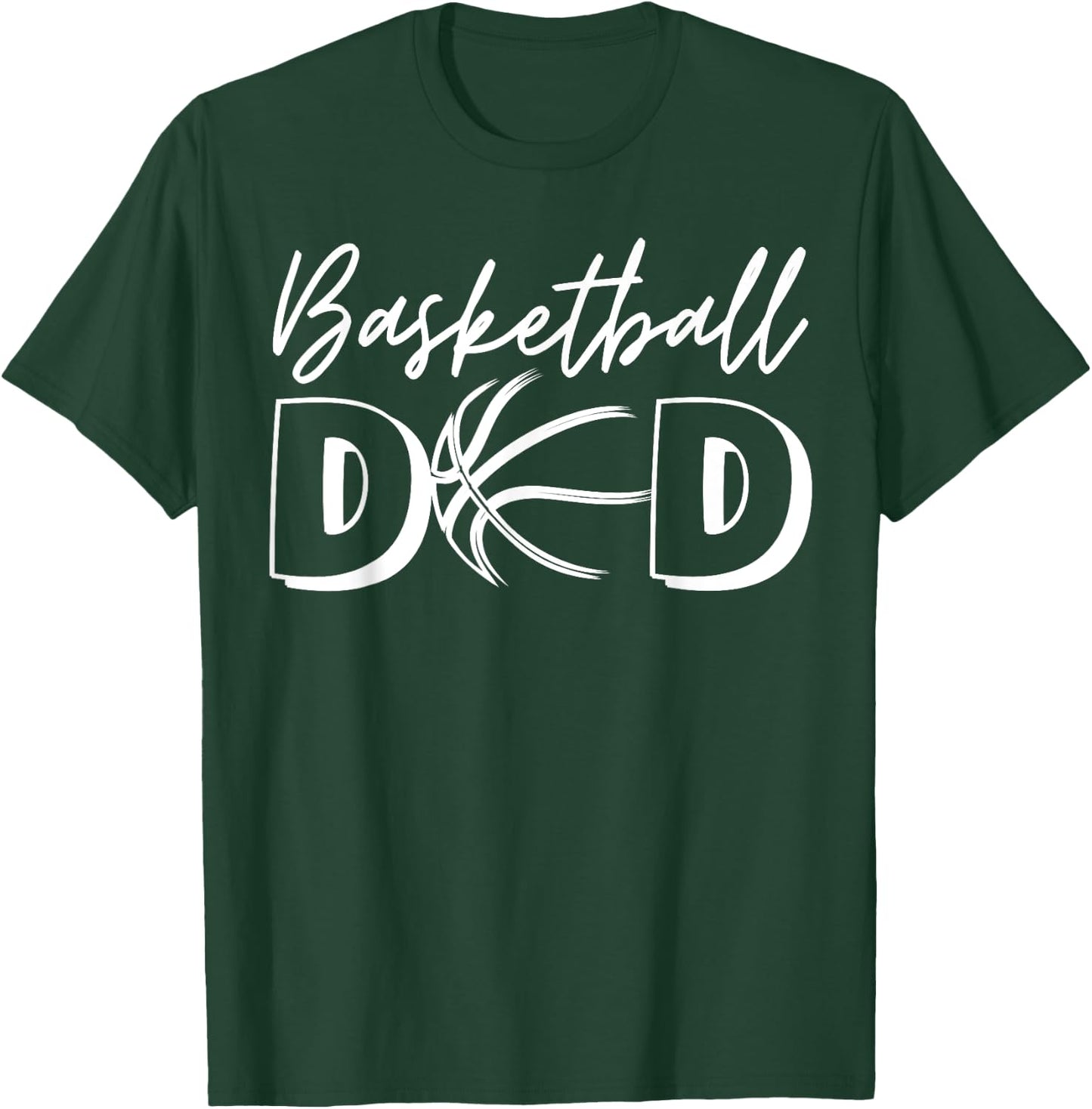 Basketball Dad Family Matching Funny Basketball Dad T-Shirt - T-Shirt | Forest