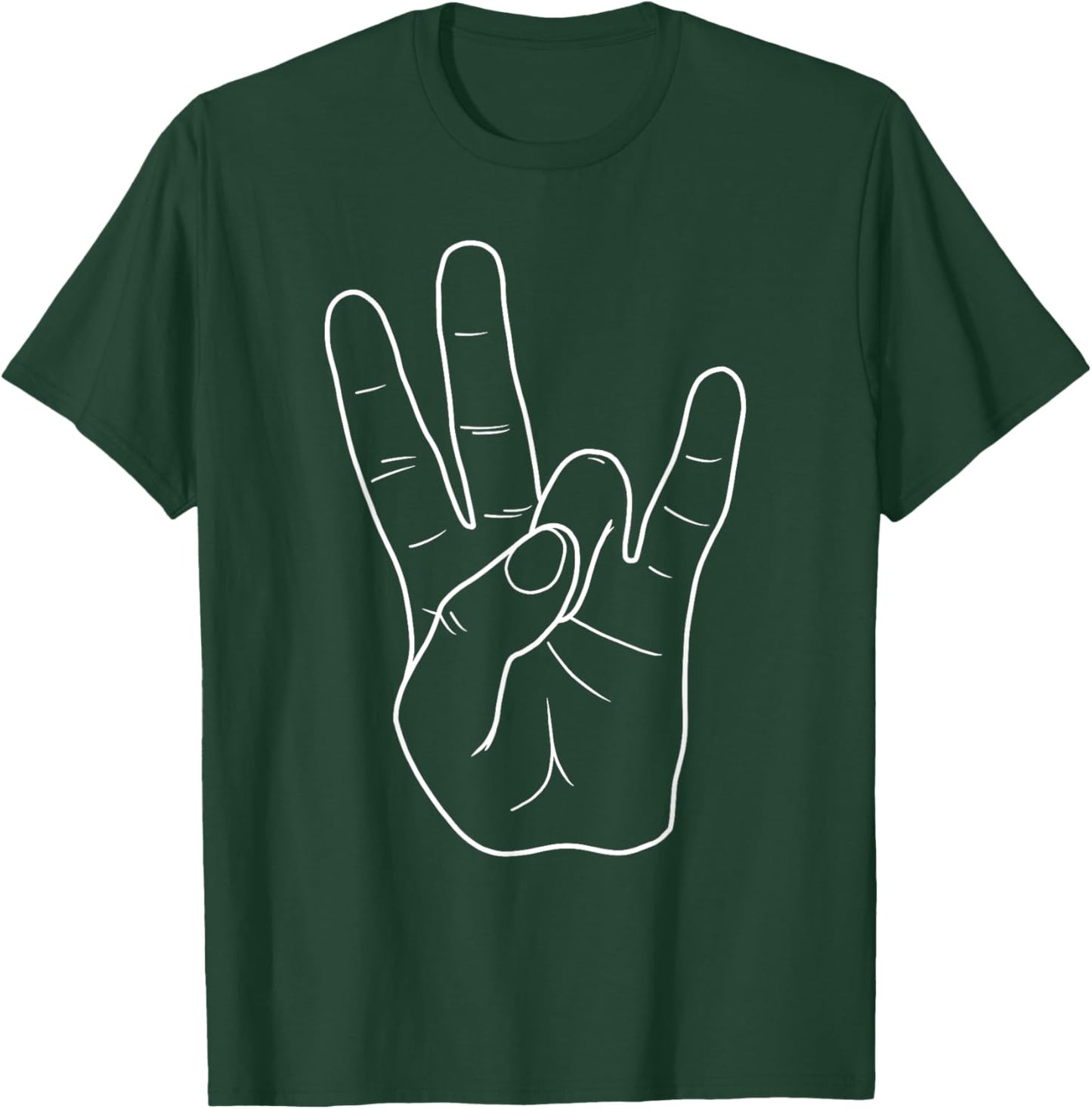 Eastside East Coast Hip Hop Hand Sign Symbol T-Shirt - T-Shirt | Forest