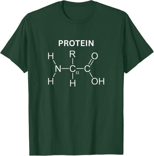 Protein Molecule - Gym & Chemistry Bodybuilding & Science T-Shirt - T-Shirt | Forest