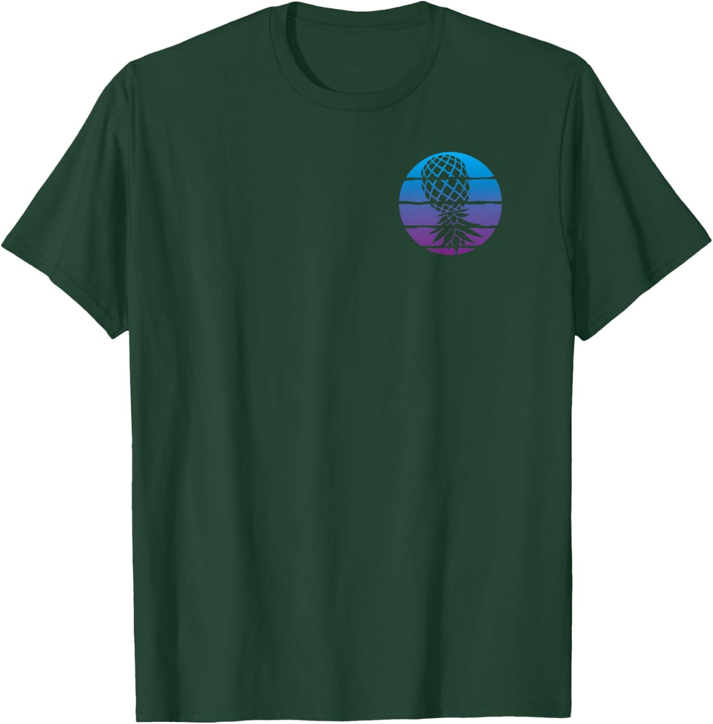 2-sided Vaporwave Aesthetic Upside Down Pineapple Swinger T-Shirt - T-Shirt | Forest