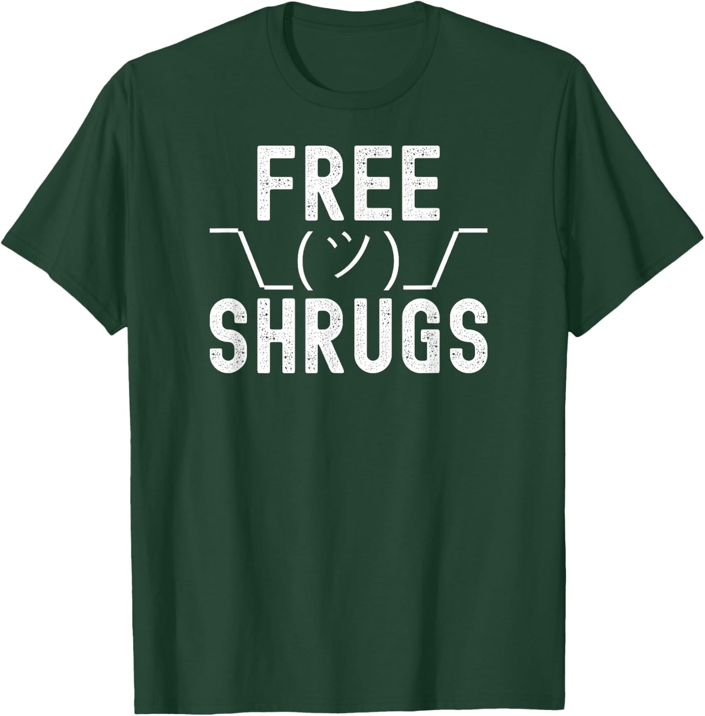 Free Shrugs - Funny Classic Parody T-Shirt - T-Shirt | Forest