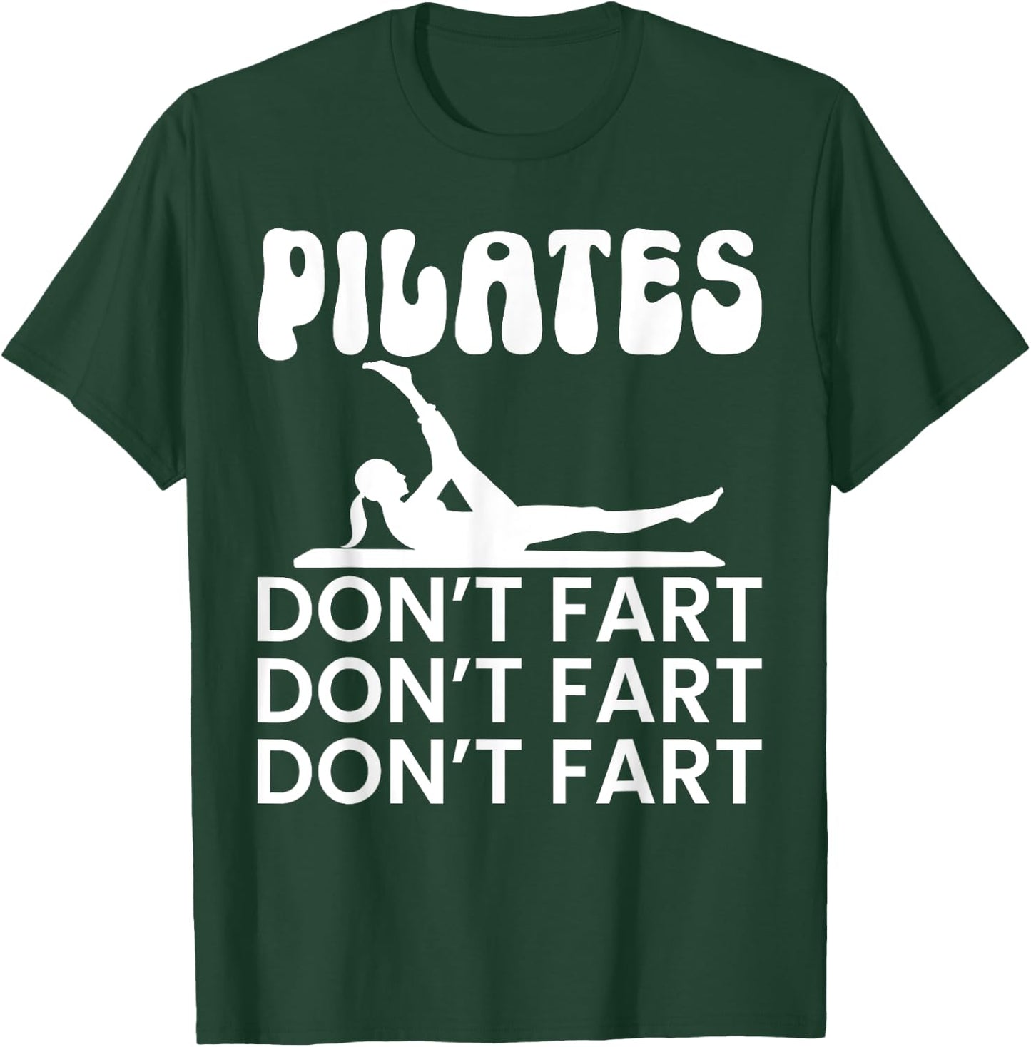 Pilates Gifts -Adults Black Modern Fun Yoga Small Short Sleeve T-Shirt - T-Shirt | Forest