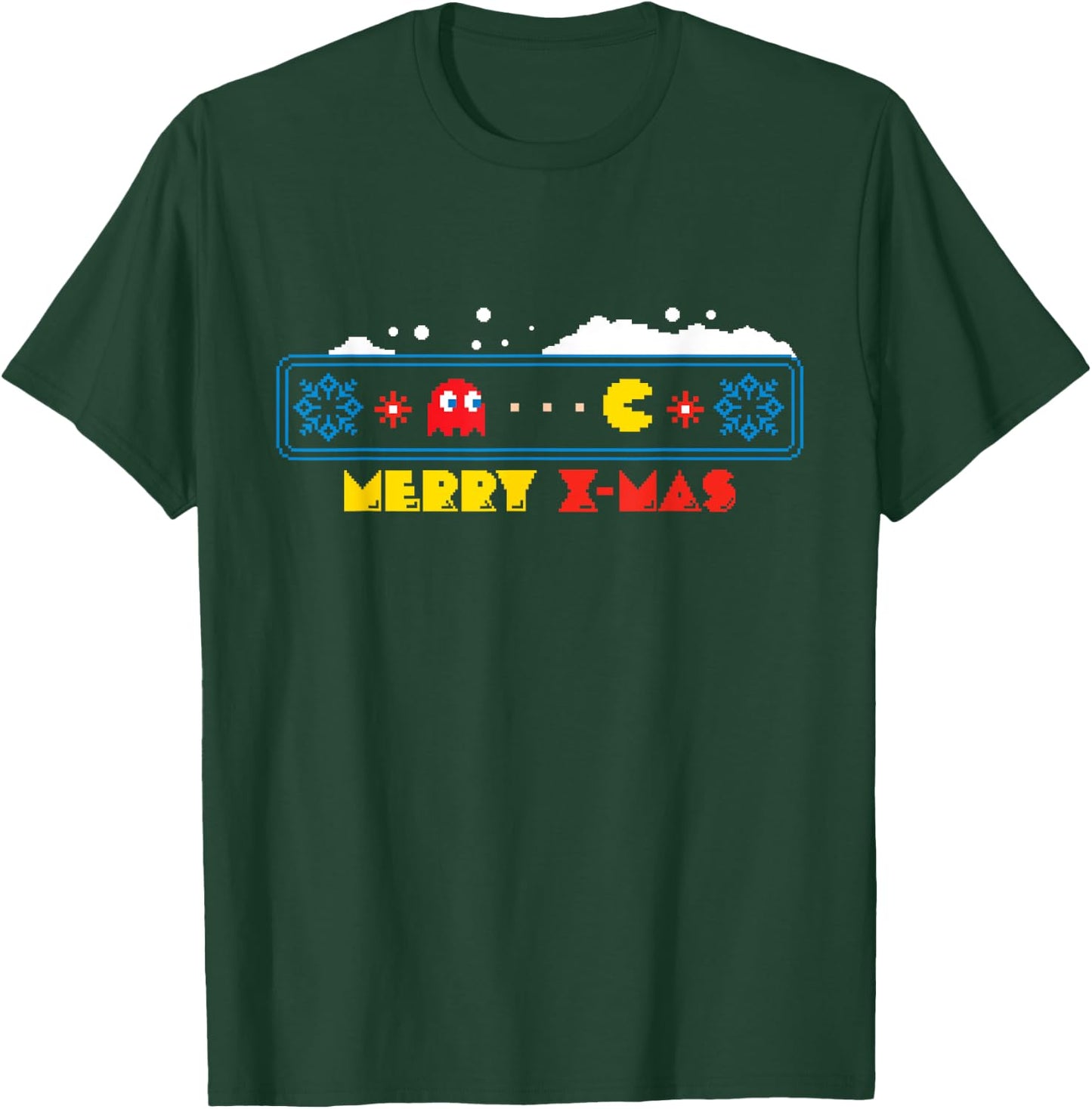 PAC-MAN Christmas T-Shirt - T-Shirt | Forest