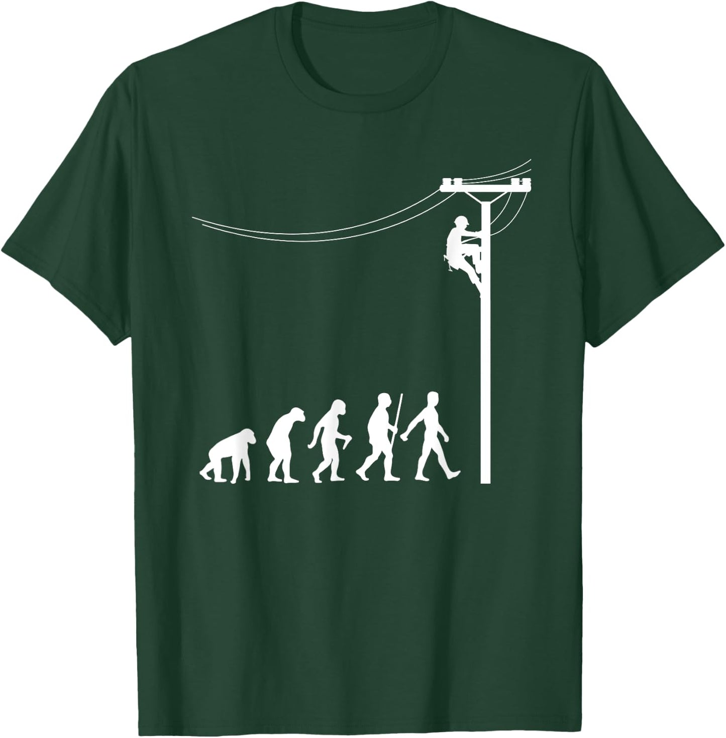 Funny Lineman Designs Women Electrician Engineers T-Shirt - T-Shirt | Forest