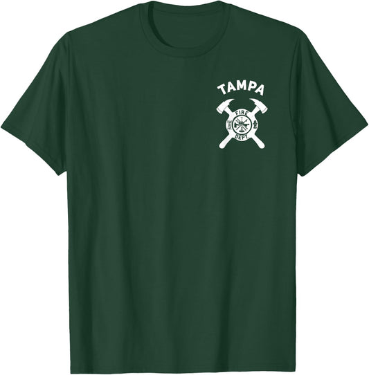 City Of Tampa Fire Department Florida Firefighter T-Shirt - T-Shirt | Forest
