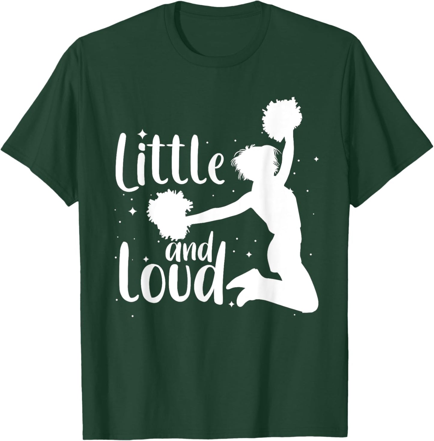 Cute Cheerleader Art Girls Cheering Cheerleading T-Shirt - T-Shirt | Forest