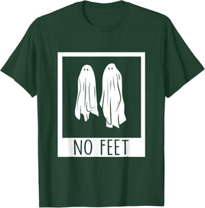 No Feet Funny Halloween Ghosts Apparel T-Shirt - T-Shirt | Forest