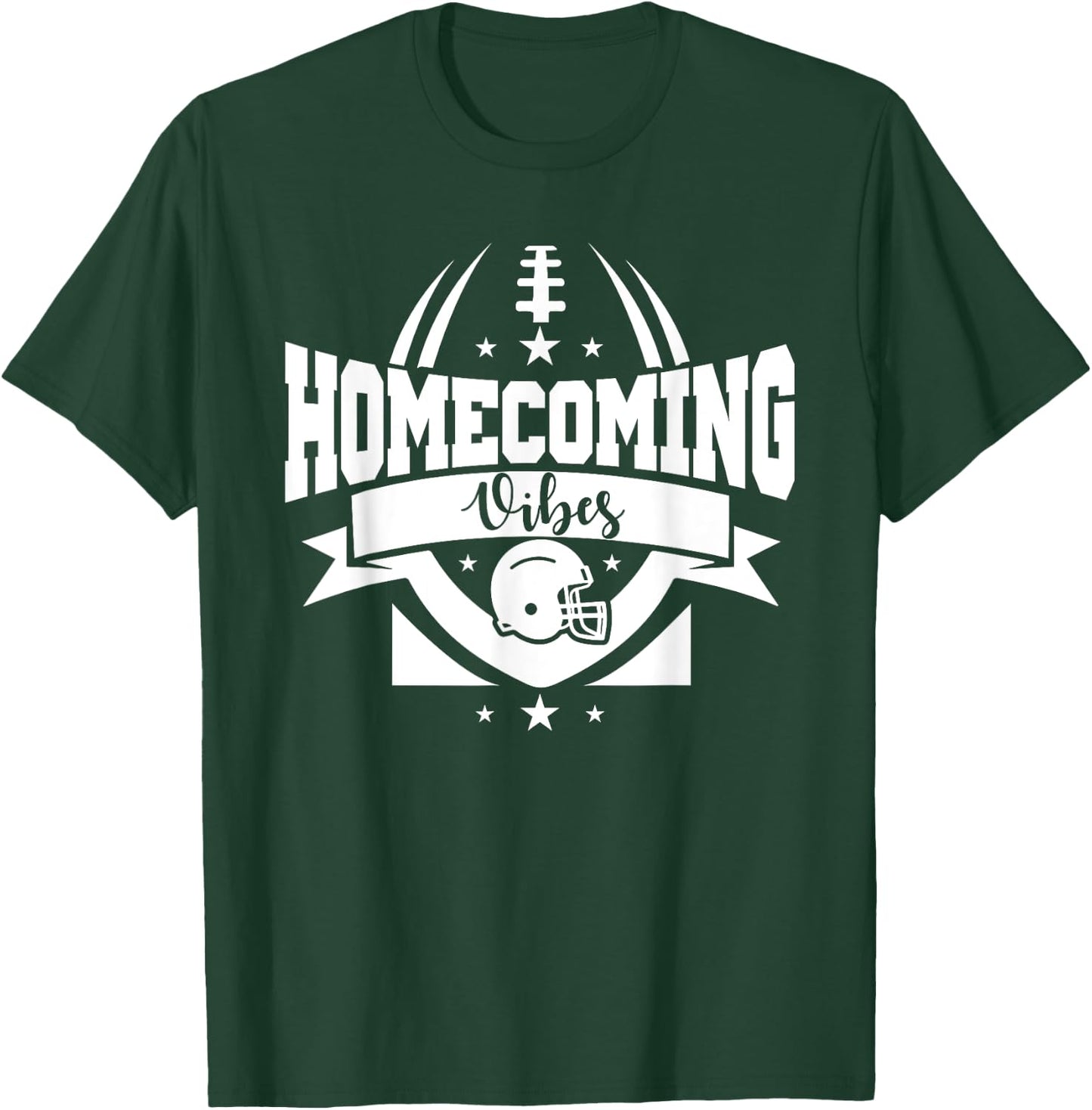 Hoco 2023 Homecoming Vibes Football Game Day School Reunion T-Shirt - T-Shirt | Forest