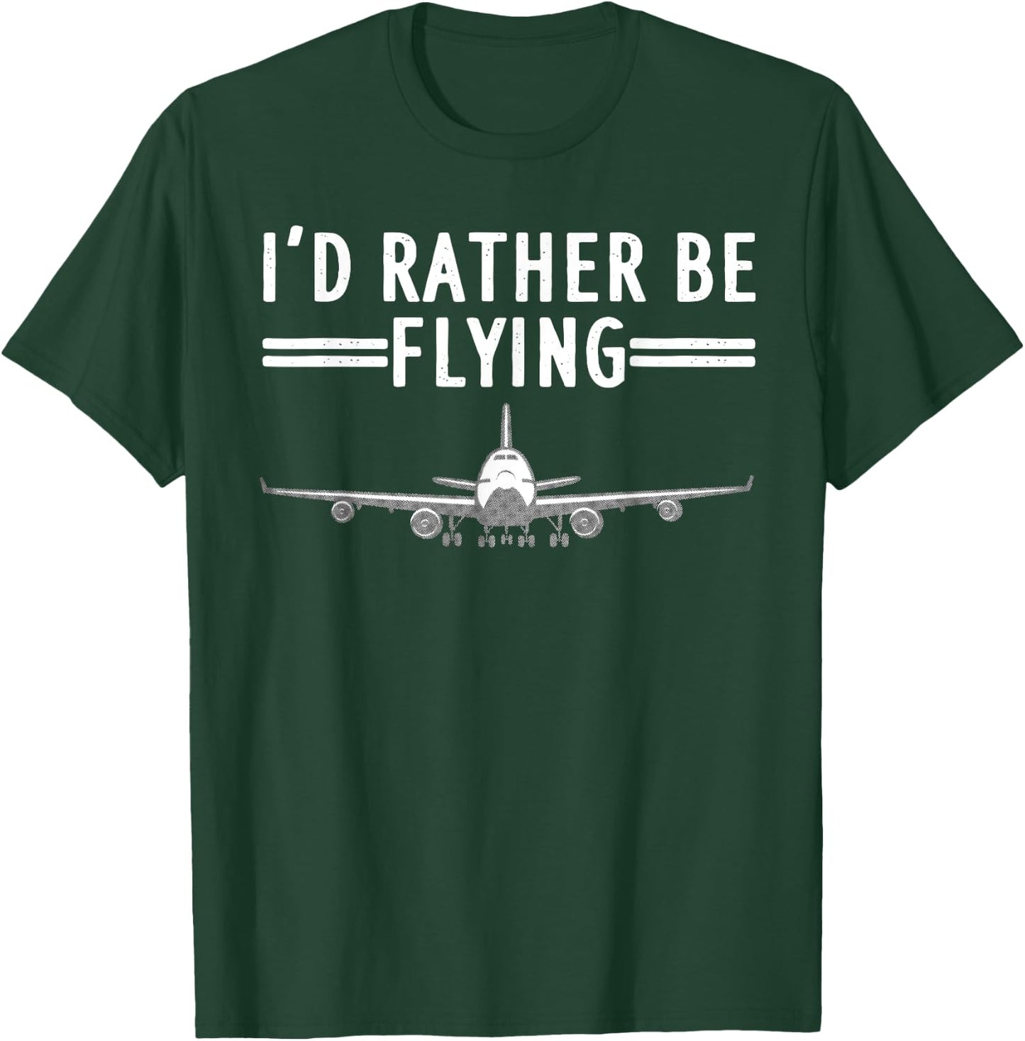 Funny Airplane Design Women Airplane Aviation Pilot T-Shirt - T-Shirt | Forest