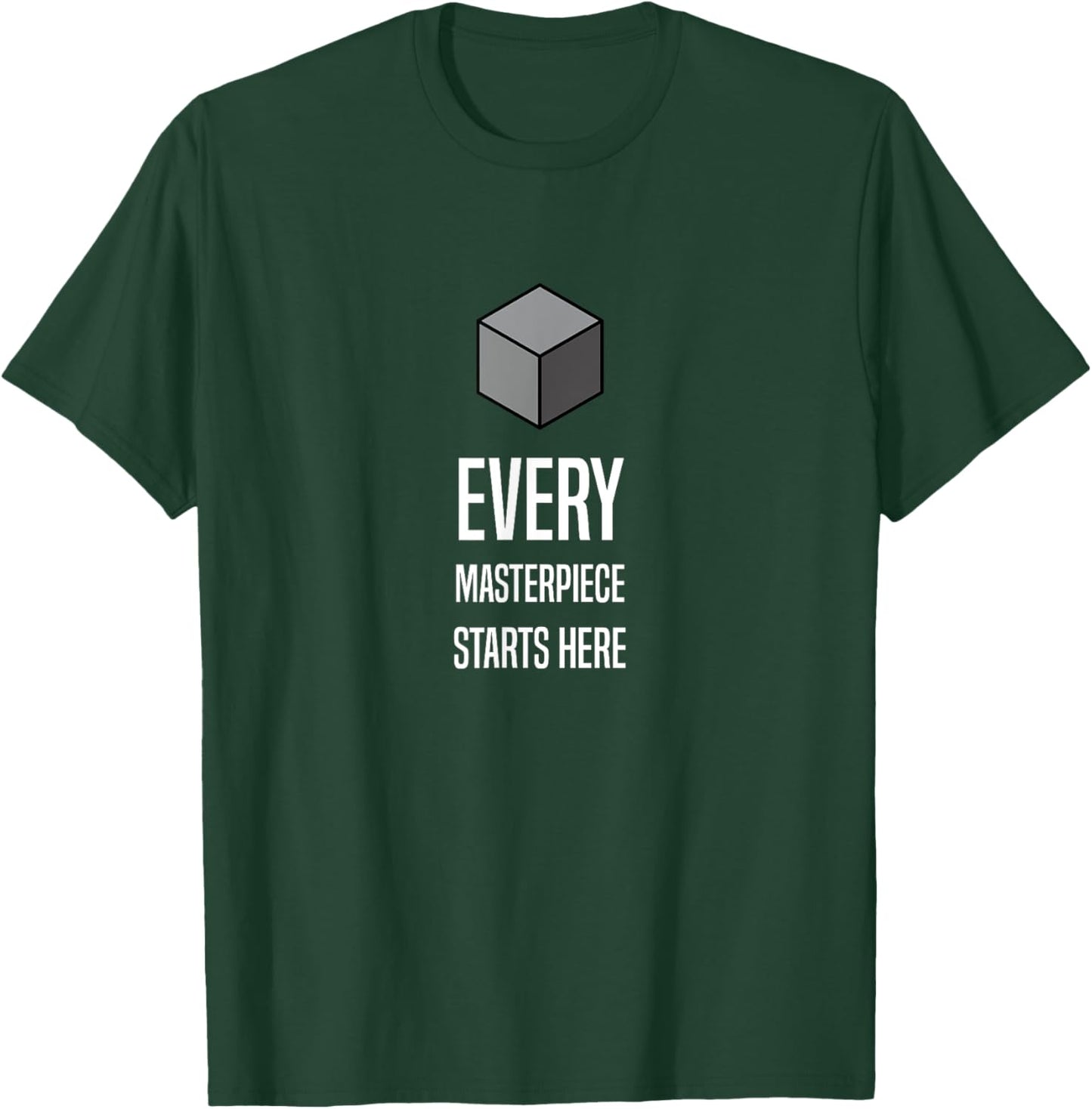 Blender Basics: simple, nerdy style for 3D modelling fans T-Shirt - T-Shirt | Forest