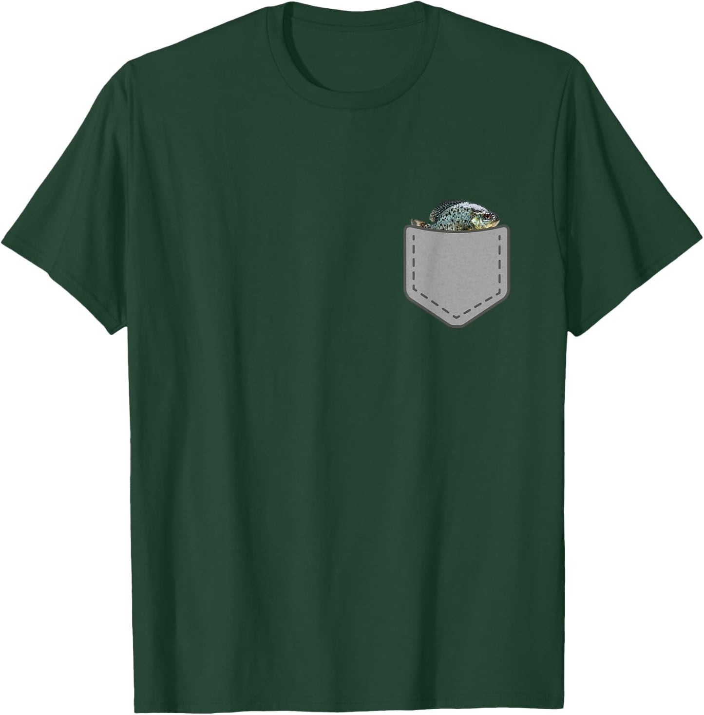 Funny Crappie Fish In Your Pocket Fishing T-Shirt - T-Shirt | Forest