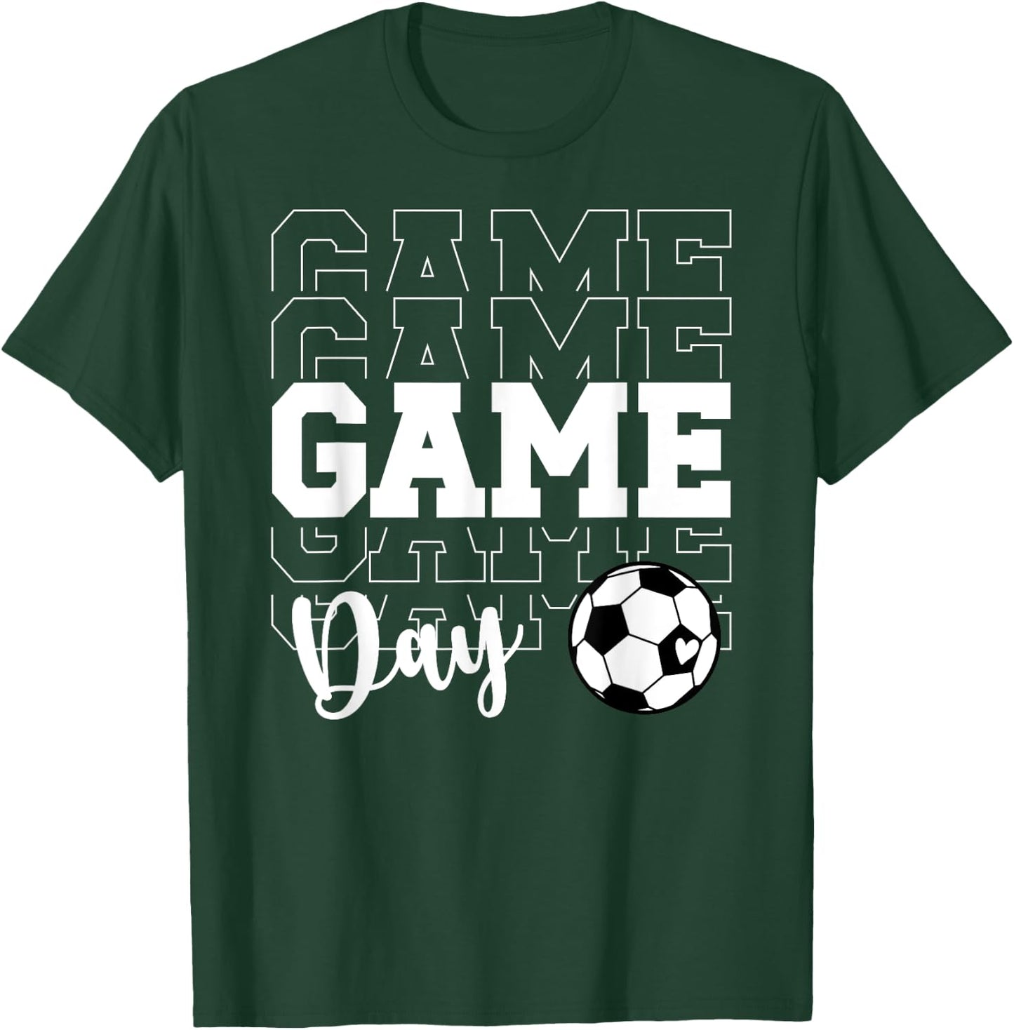 Game Day Soccer Game Day Soccer T-Shirt - T-Shirt | Forest