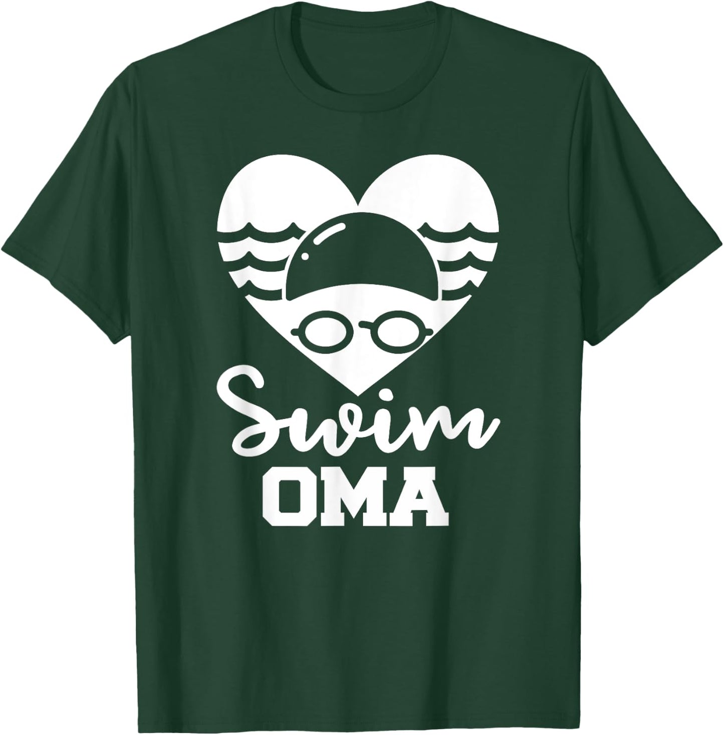 Swim Oma Funny Swimming Oma T-Shirt - T-Shirt | Forest