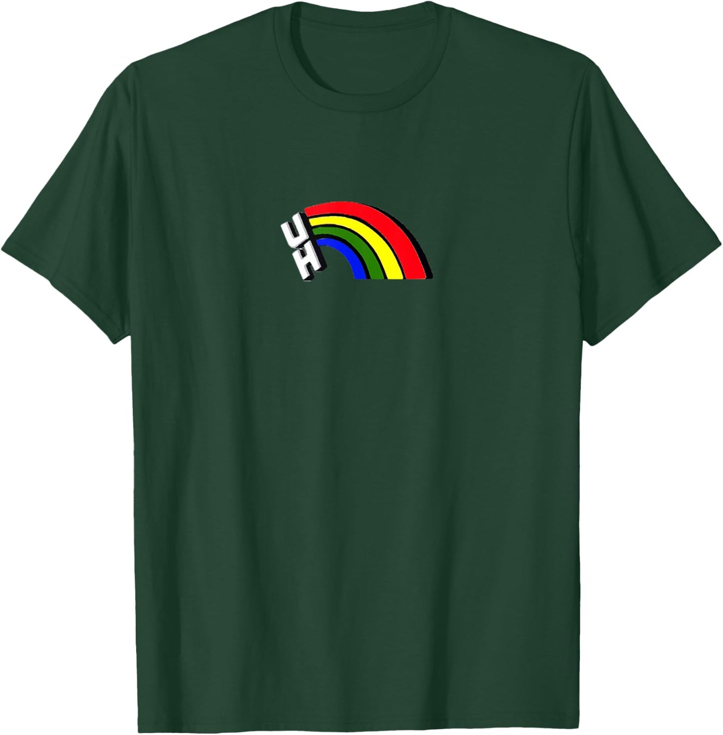 Hawaii Rainbow University Football Sports Logo T-Shirt - T-Shirt | Forest