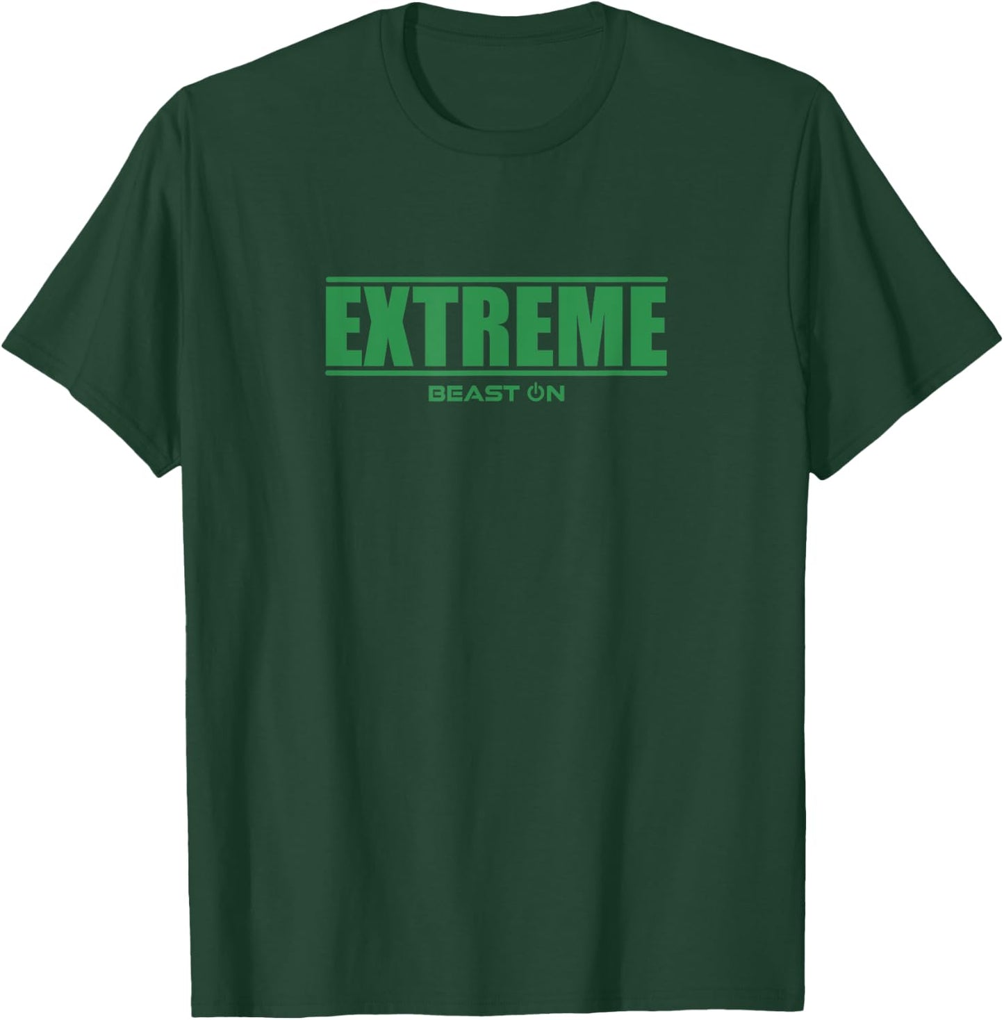Extreme Green Writing Fitness Gym Training Calisthenics T-Shirt - T-Shirt | Forest