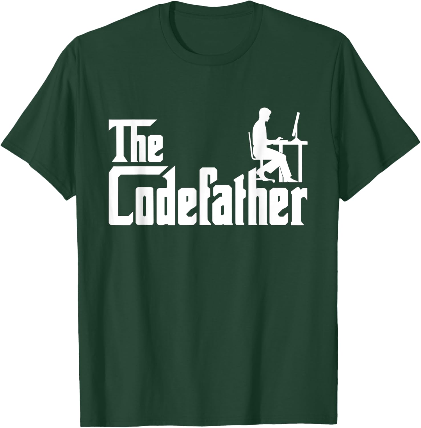 The Codefather Coding Coder Developer Computer Nerd Funny T-Shirt - T-Shirt | Forest