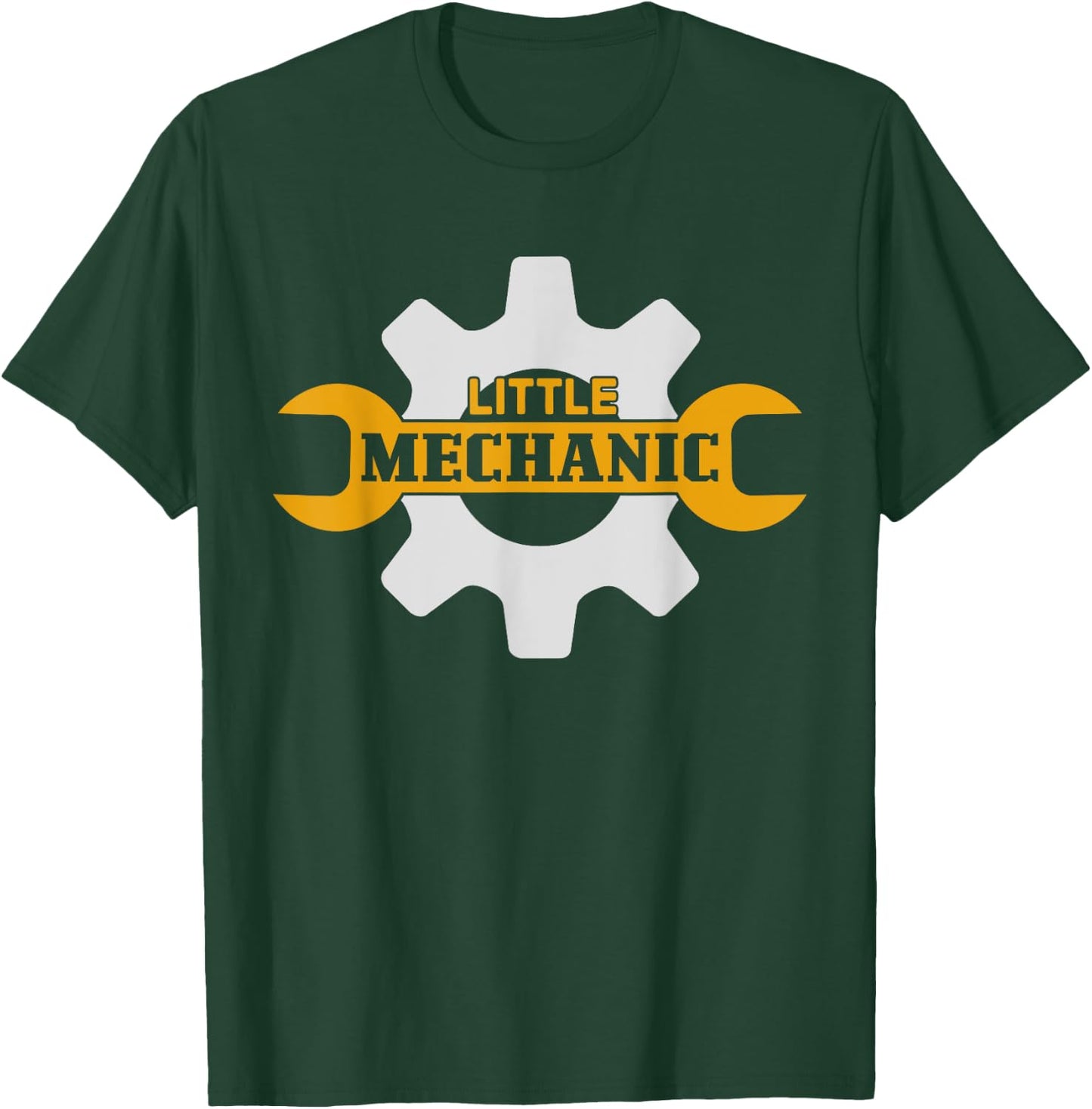 Little Mechanic Kid's Crafting Outfits Black Mechanic Boy T-Shirt - T-Shirt | Forest