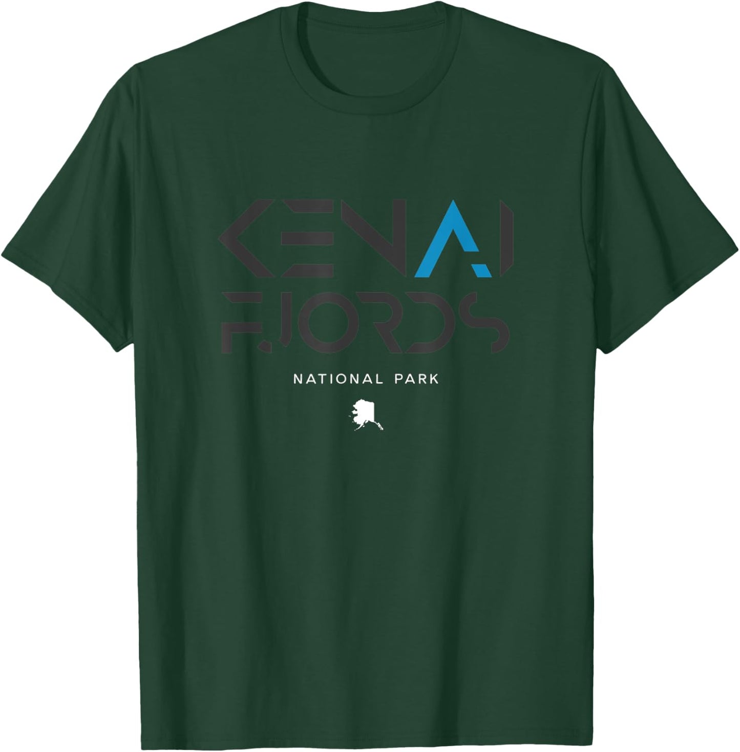 Kenai Fjords National Park Alaska Tonal Retro Vintage T-Shirt - T-Shirt | Forest