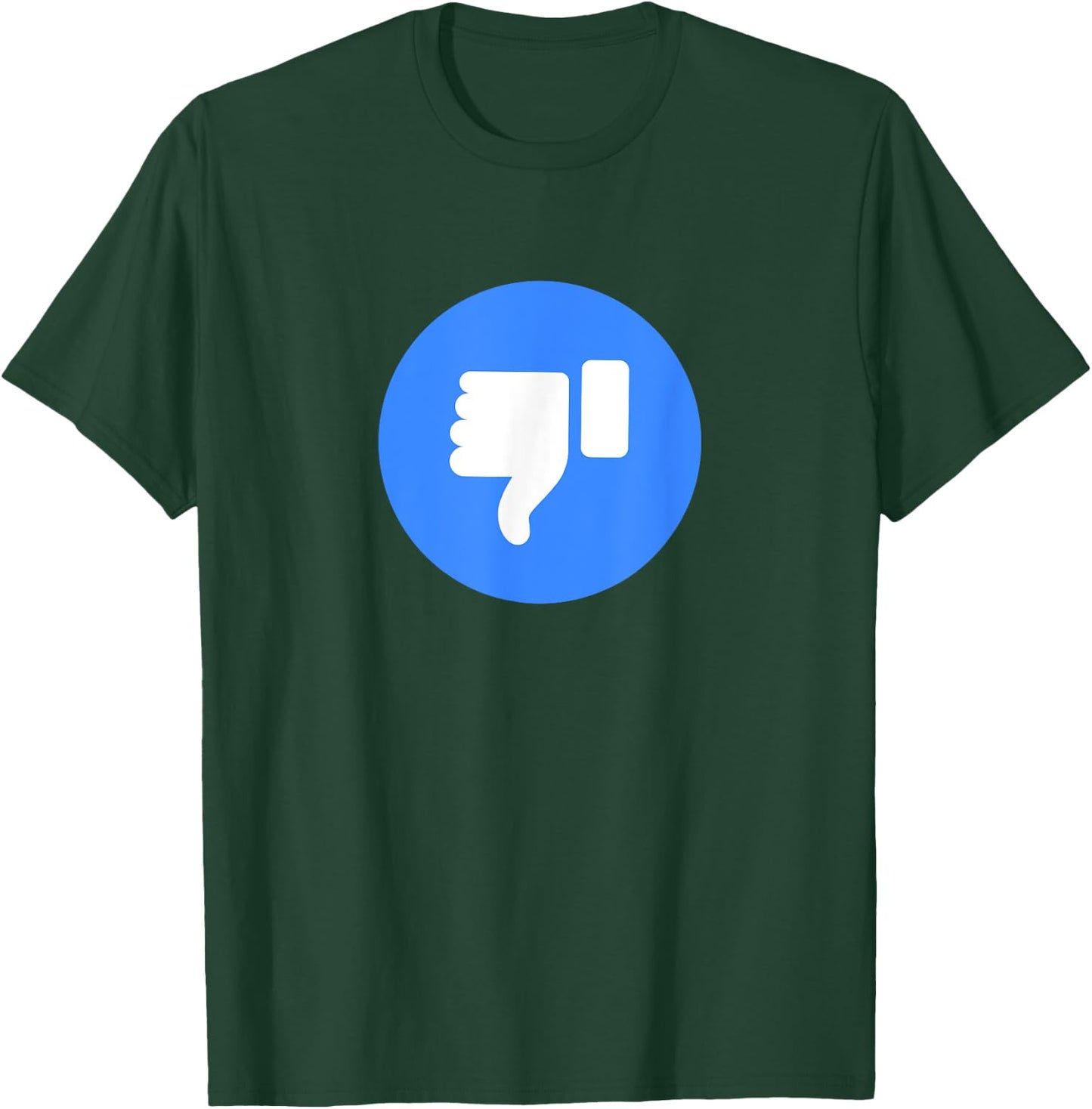 Thumbs Down Dislike Like Face Book Icon T-Shirt - T-Shirt | Forest