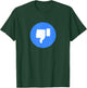Thumbs Down Dislike Like Face Book Icon T-Shirt - T-Shirt | Forest