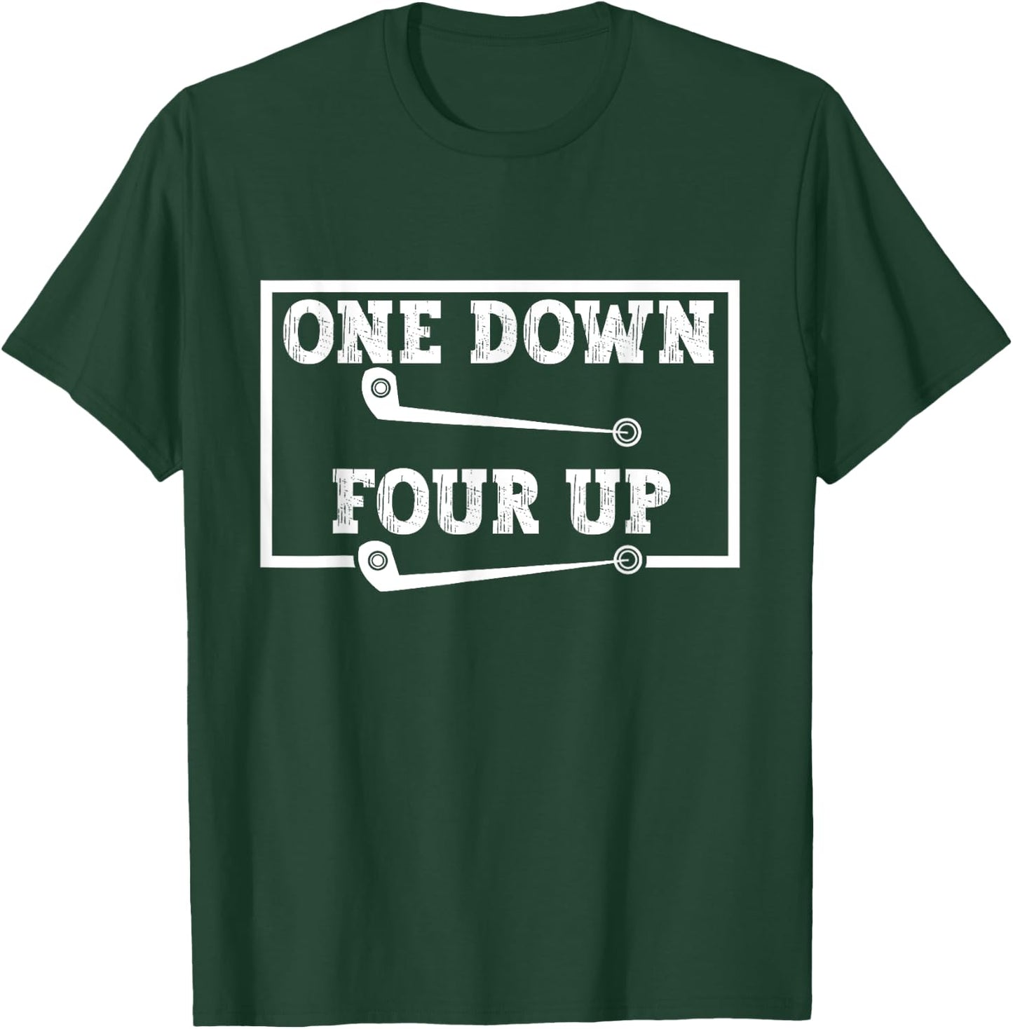 Motorcycle Shift Pattern One Down Four Up T-Shirt - T-Shirt | Forest