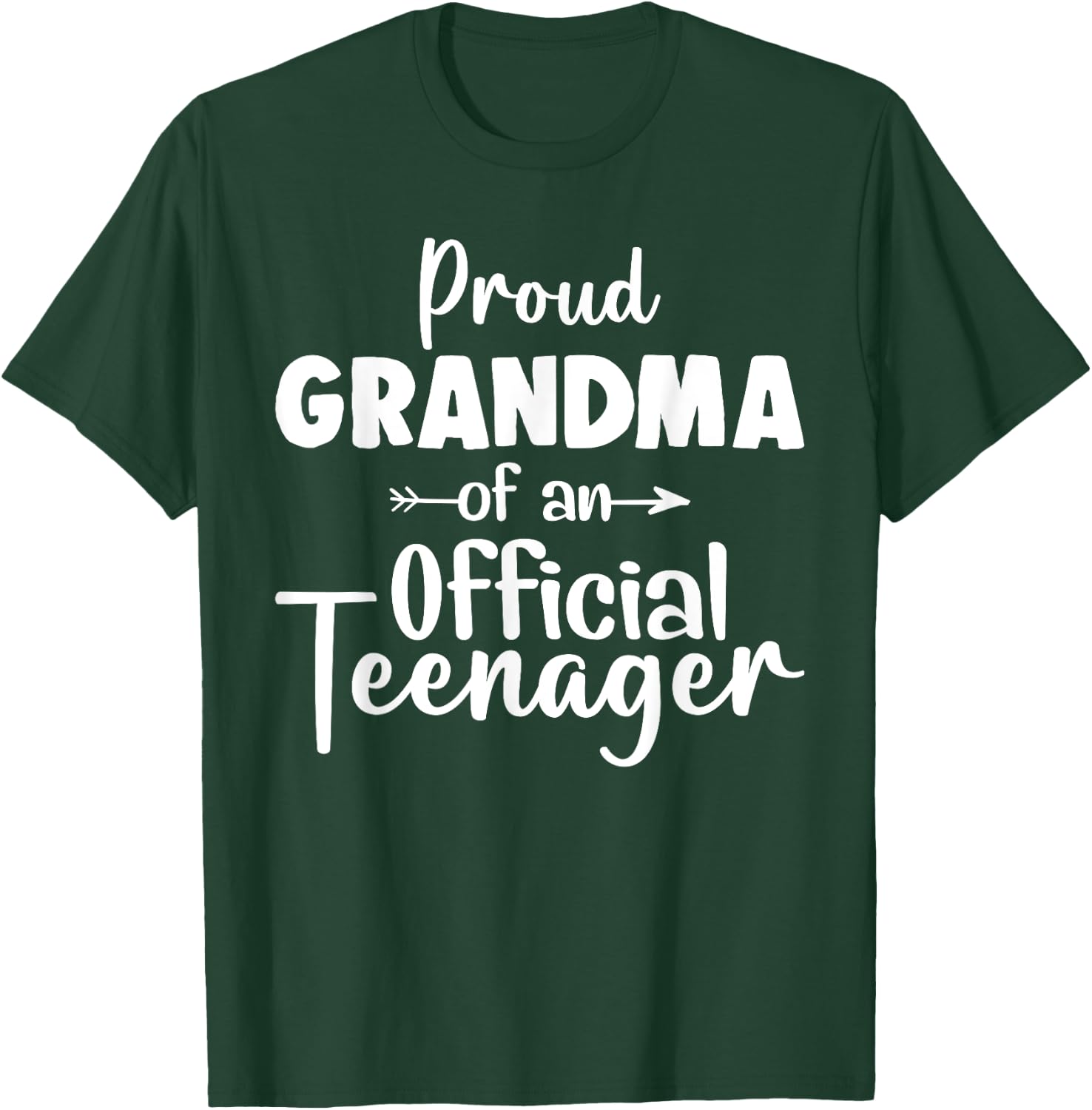 Proud Grandma Of Official Teenager 13th Birthday 13 Yrs Old T-Shirt - T-Shirt | Forest