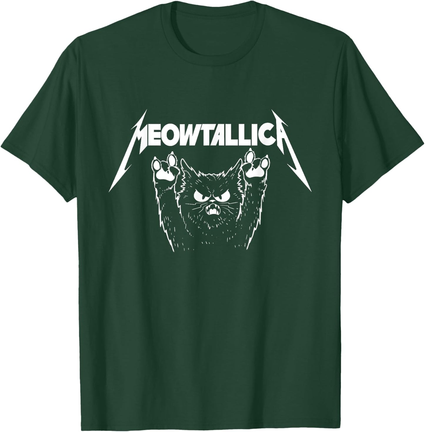 Meowtallica - Cat Lover Kitten Kitty Veterinarian T-Shirt - T-Shirt | Forest