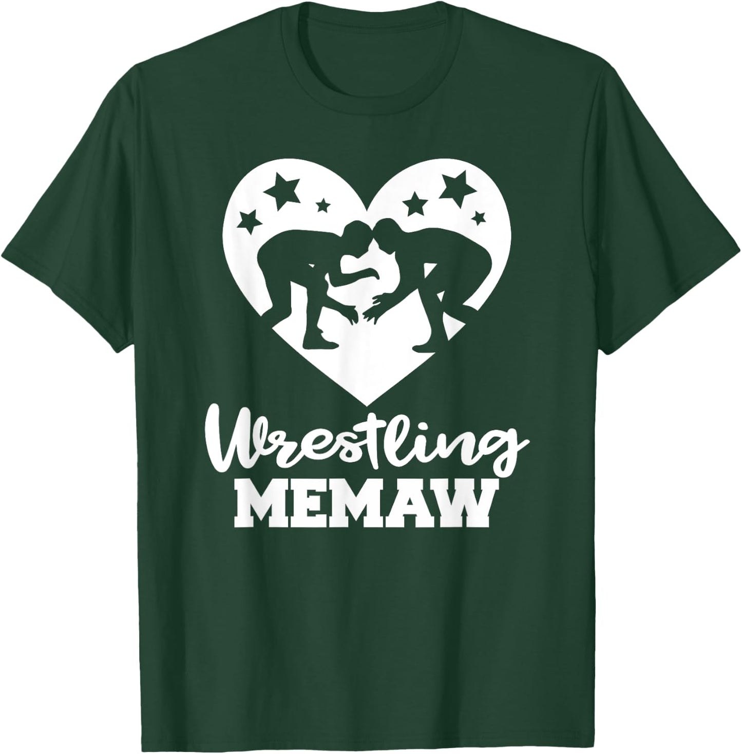 Wrestling Memaw Funny Wrestler Athlete Memaw T-Shirt - T-Shirt | Forest