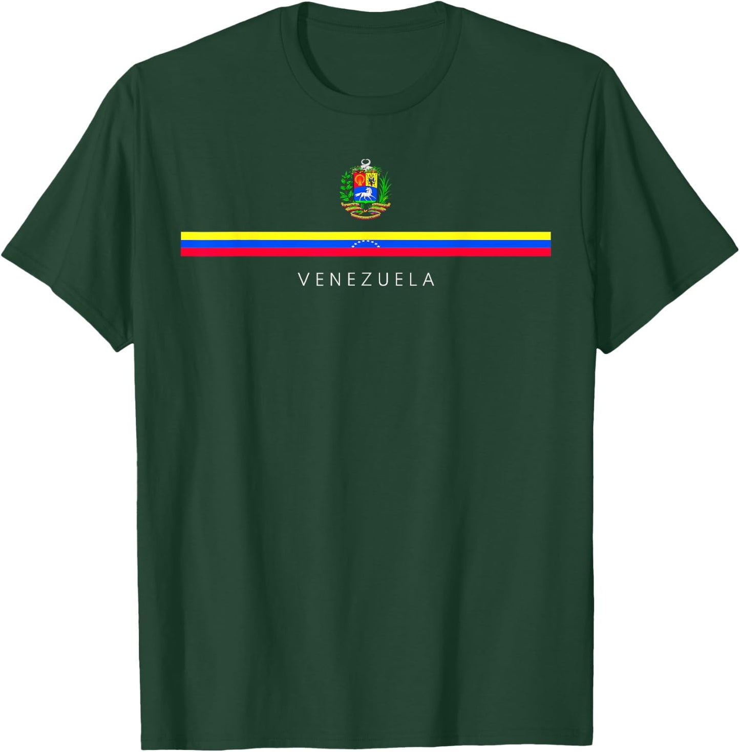 Venezuela National Flag Crest Logo Venezuelan Heritage Roots T-Shirt - T-Shirt | Forest