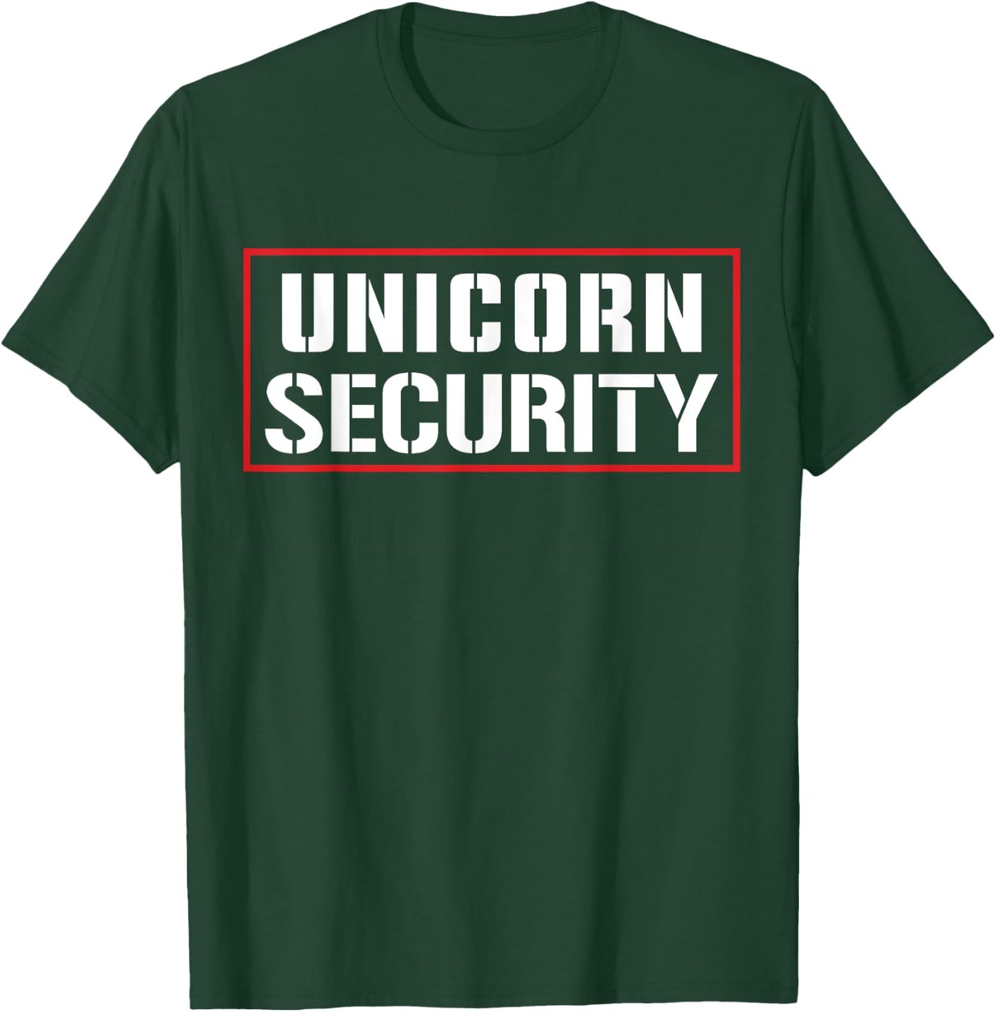 Halloween Dad Mom Daughter Adult Costume, Unicorn Security T-Shirt - T-Shirt | Forest