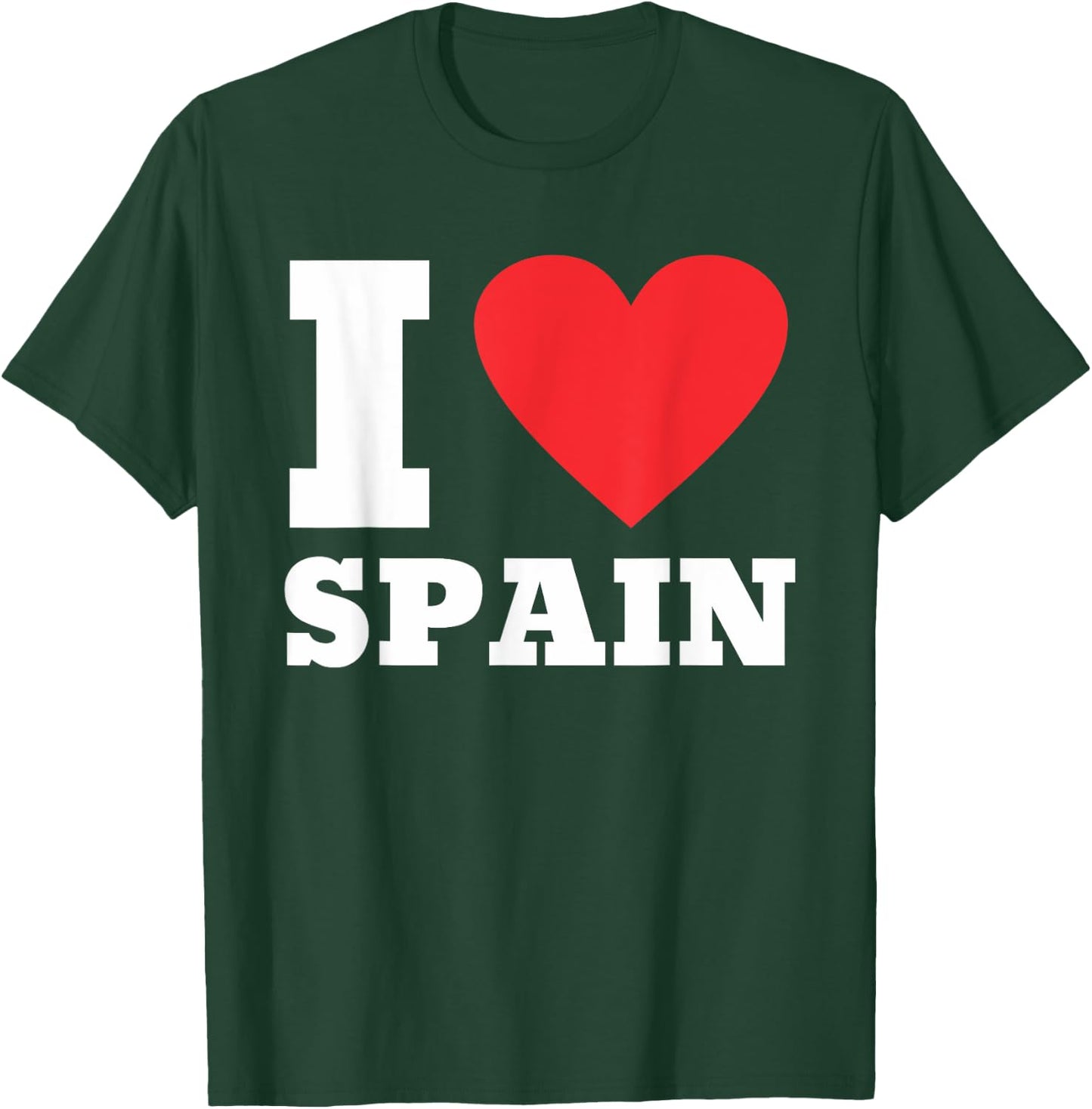 I Love Spain I Heart Spain Family Travel Spain T-Shirt - T-Shirt | Forest