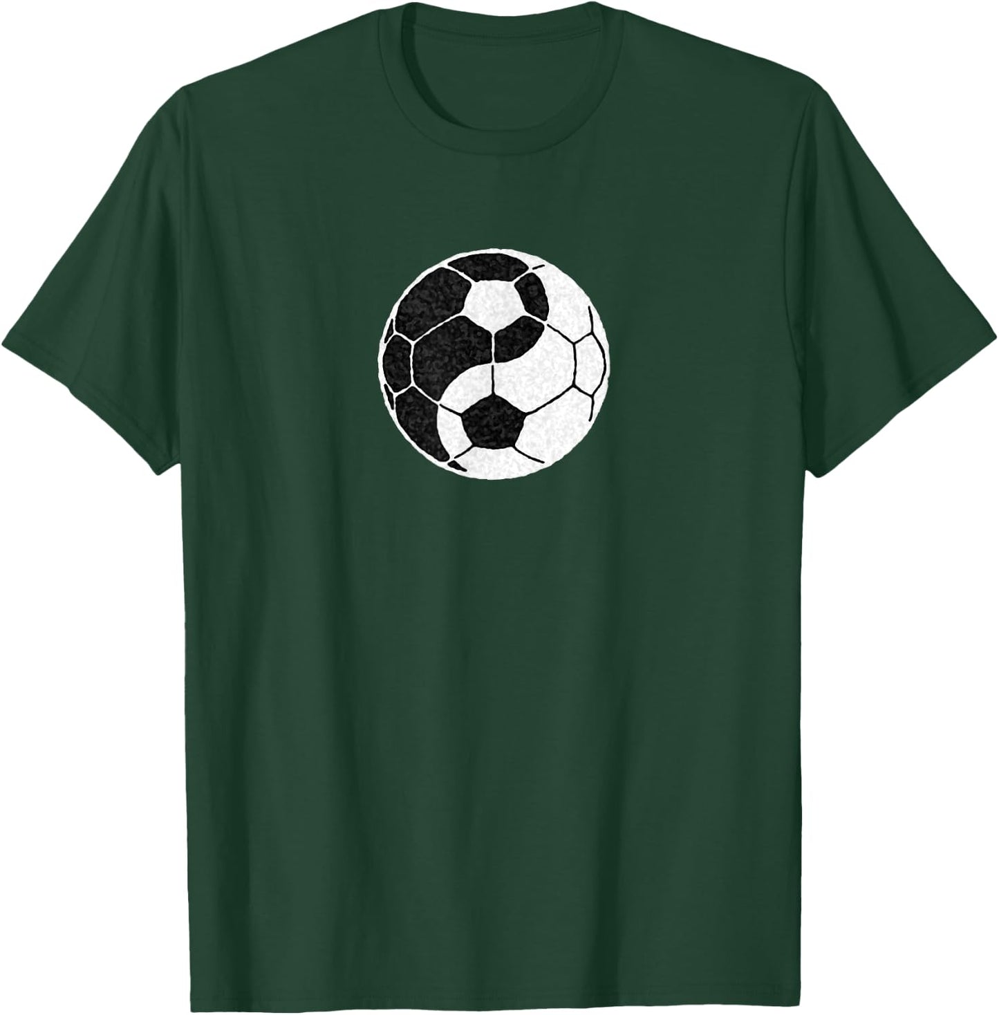Yin Yang Soccer Graphic Women Boys and Girls T-Shirt - T-Shirt | Forest