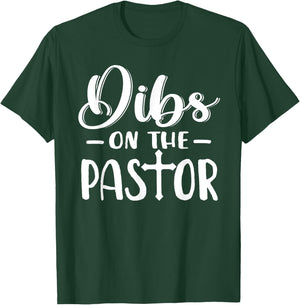 Dibs On The Pastor Funny Christian Cross Jesus T-Shirt - T-Shirt | Forest