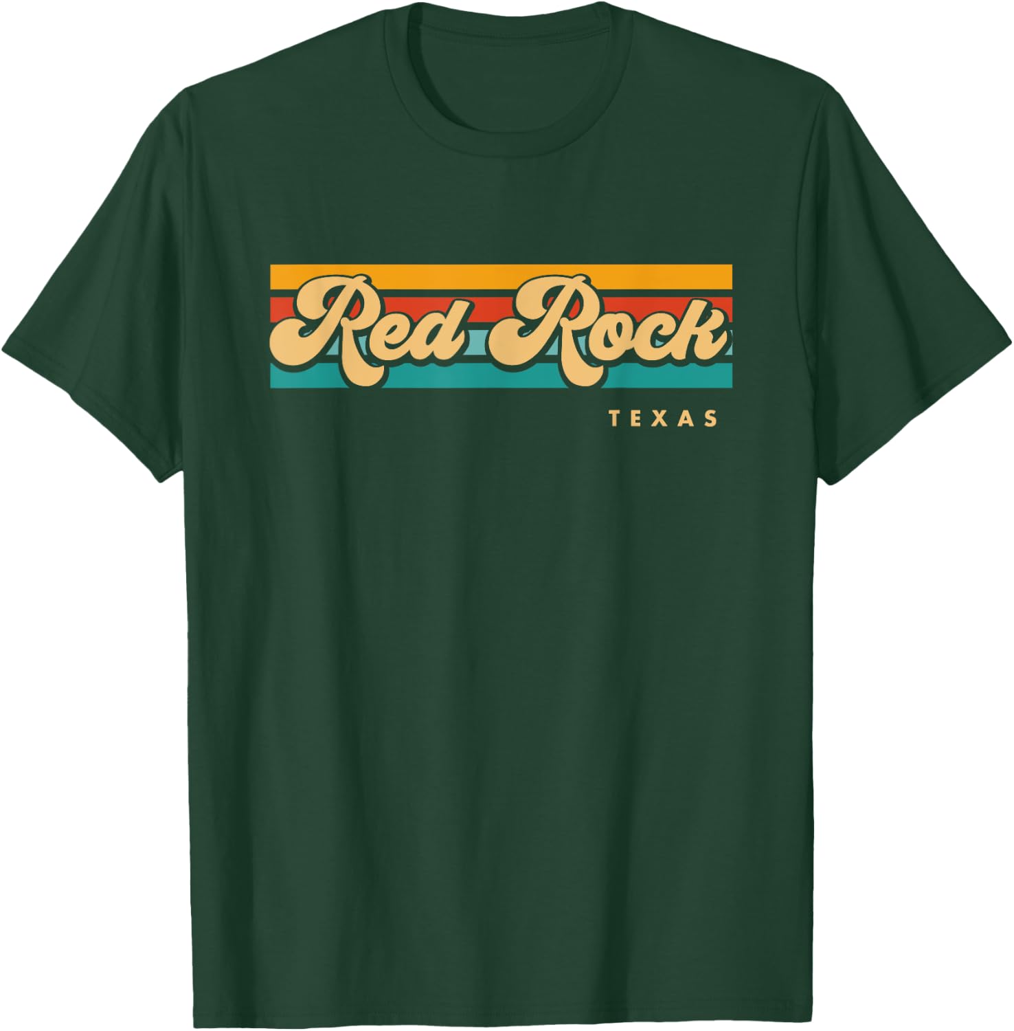 Vintage Sunset Stripes Red Rock, Texas T-Shirt - T-Shirt | Forest