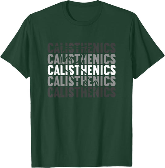 Calisthetics Calisthenics Front Lever Back Lever Planche T-Shirt - T-Shirt | Forest