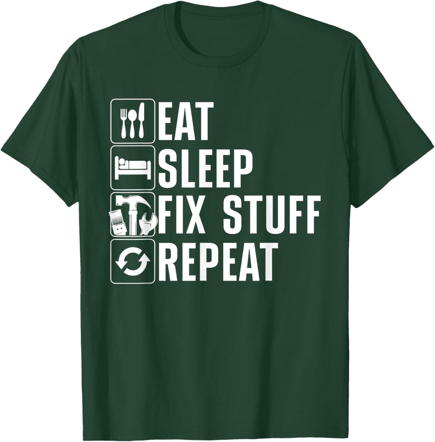 Cool Handyman Women Maintenance Mechanic Electrician T-Shirt - T-Shirt | Forest