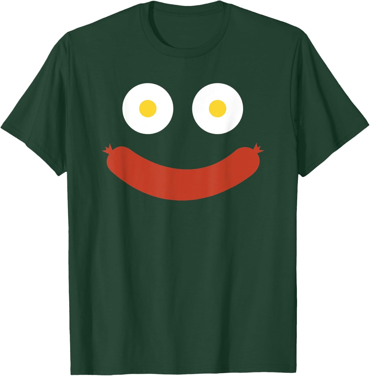 Eggs Sausage Happy Smile T-Shirt - T-Shirt | Forest