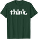 Think Distressed Cool Vintage Chess Master Club Player Fan T-Shirt - T-Shirt | Forest