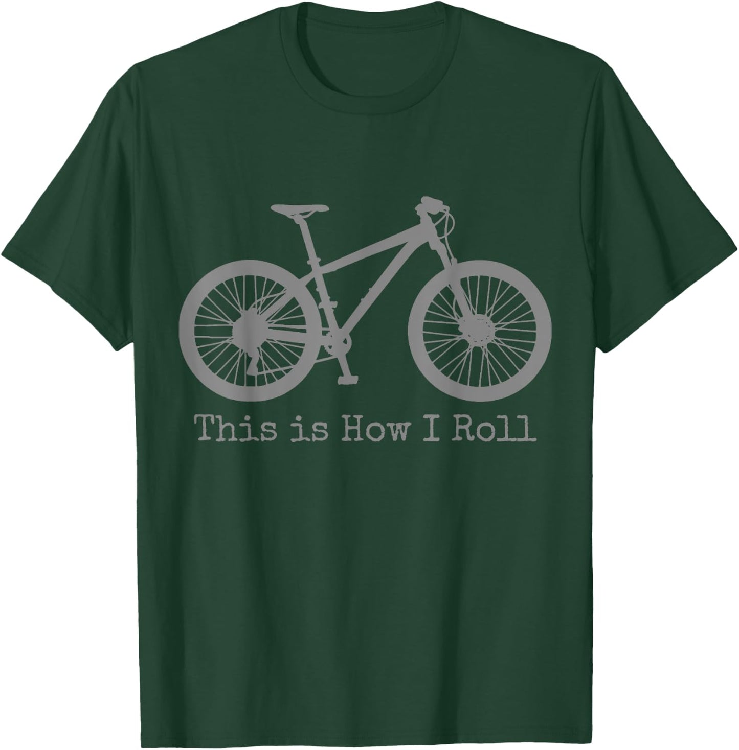 Mountain Bike Biking MTB Bicycle Cyclist Cycling Funny T-Shirt - T-Shirt | Forest