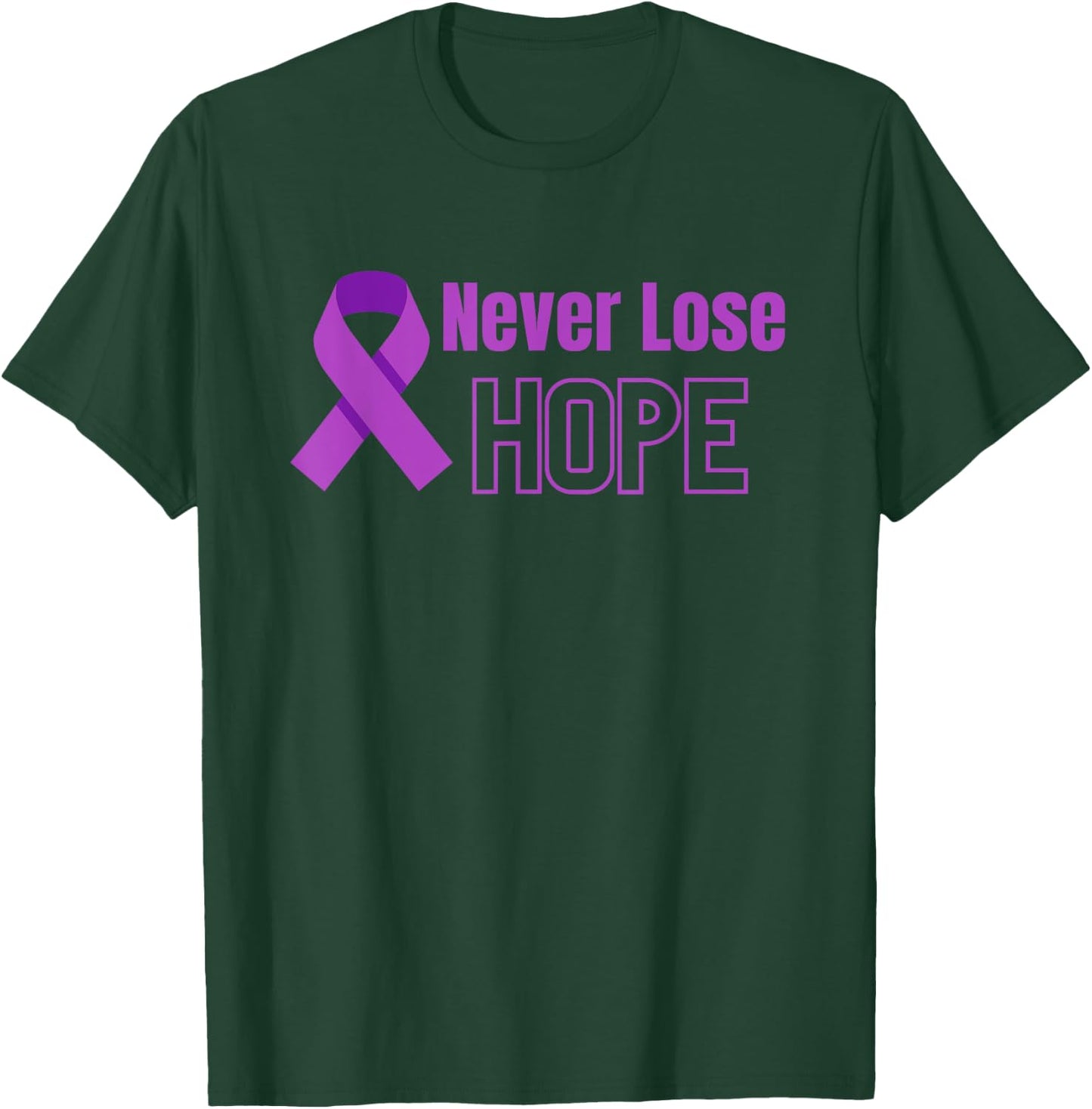 Relay Cancer Awareness Walking Life Ribbon T-Shirt - T-Shirt | Forest