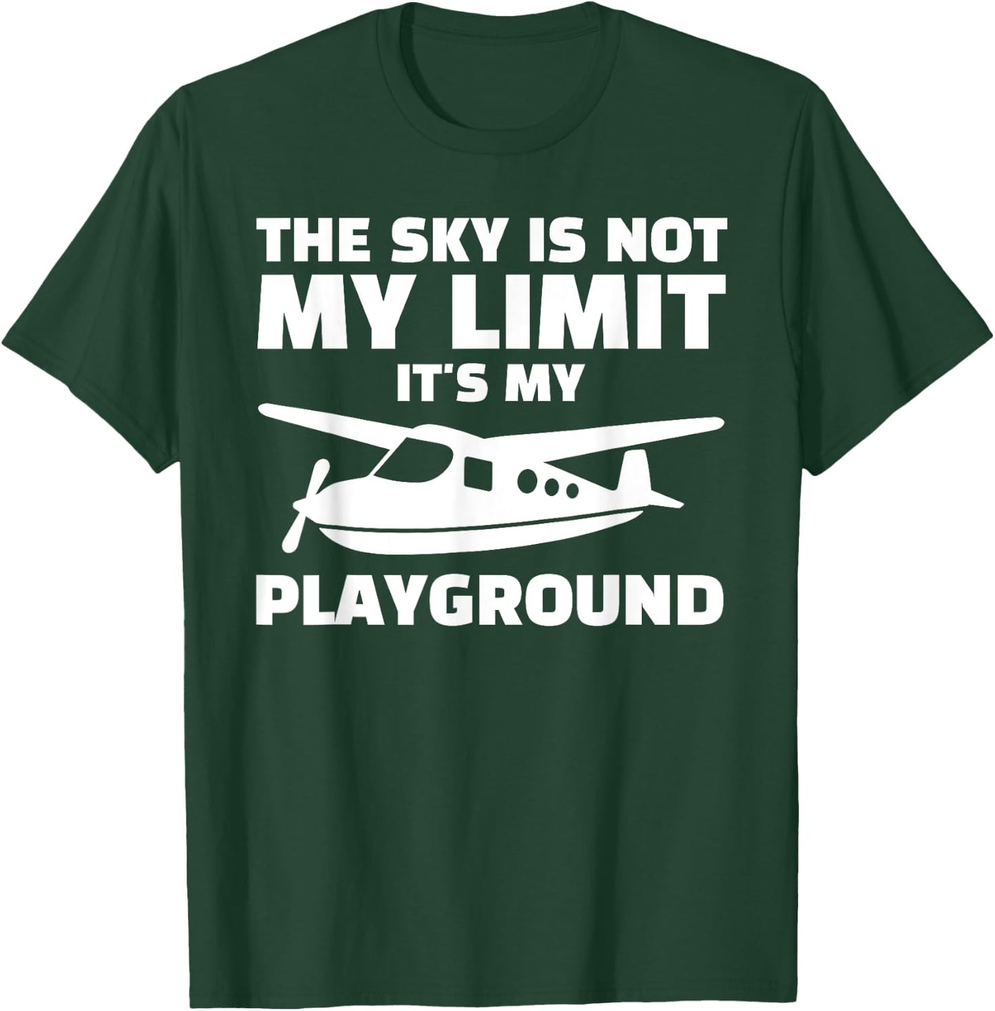 Funny Airplane Women Aviation Pilot Airplane Lovers T-Shirt - T-Shirt | Forest