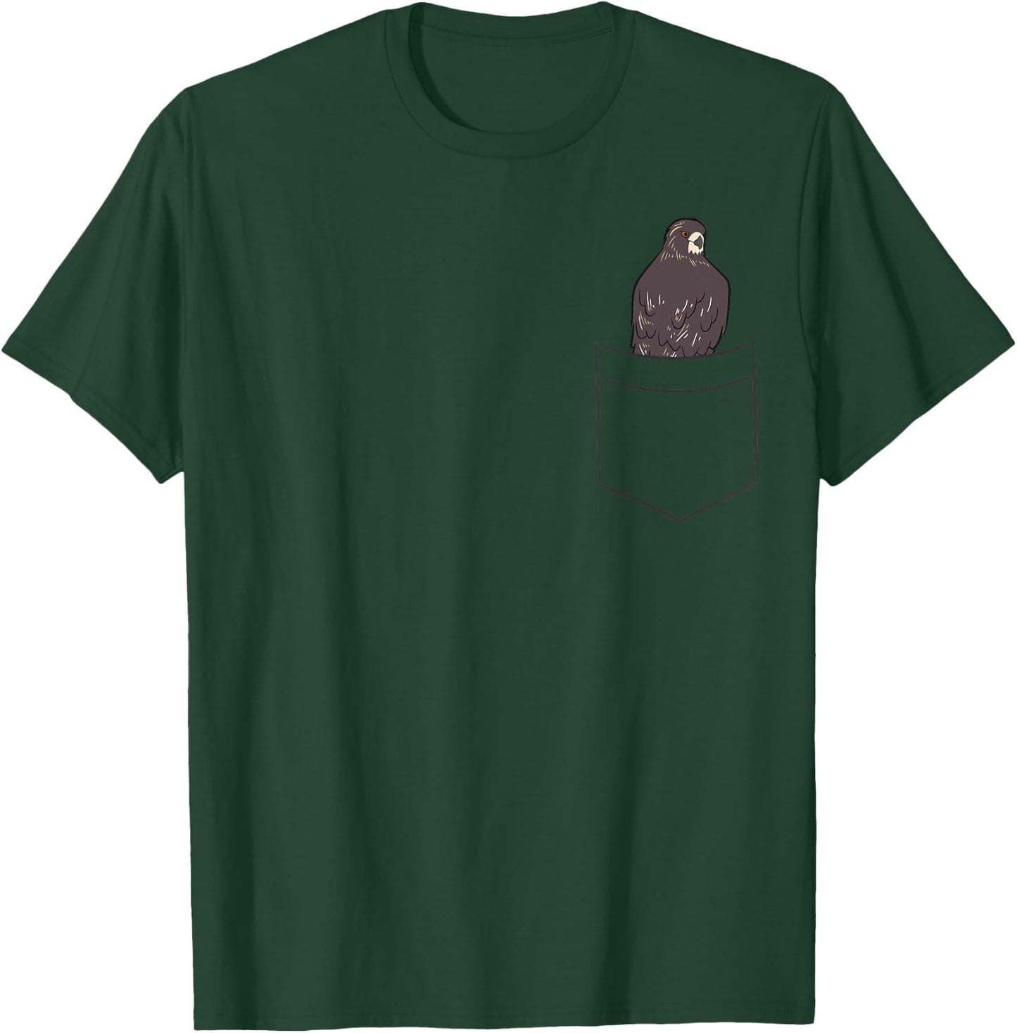 Red Tailed Hawk In a Pocket Birder Red Tailed Hawk T-Shirt - T-Shirt | Forest