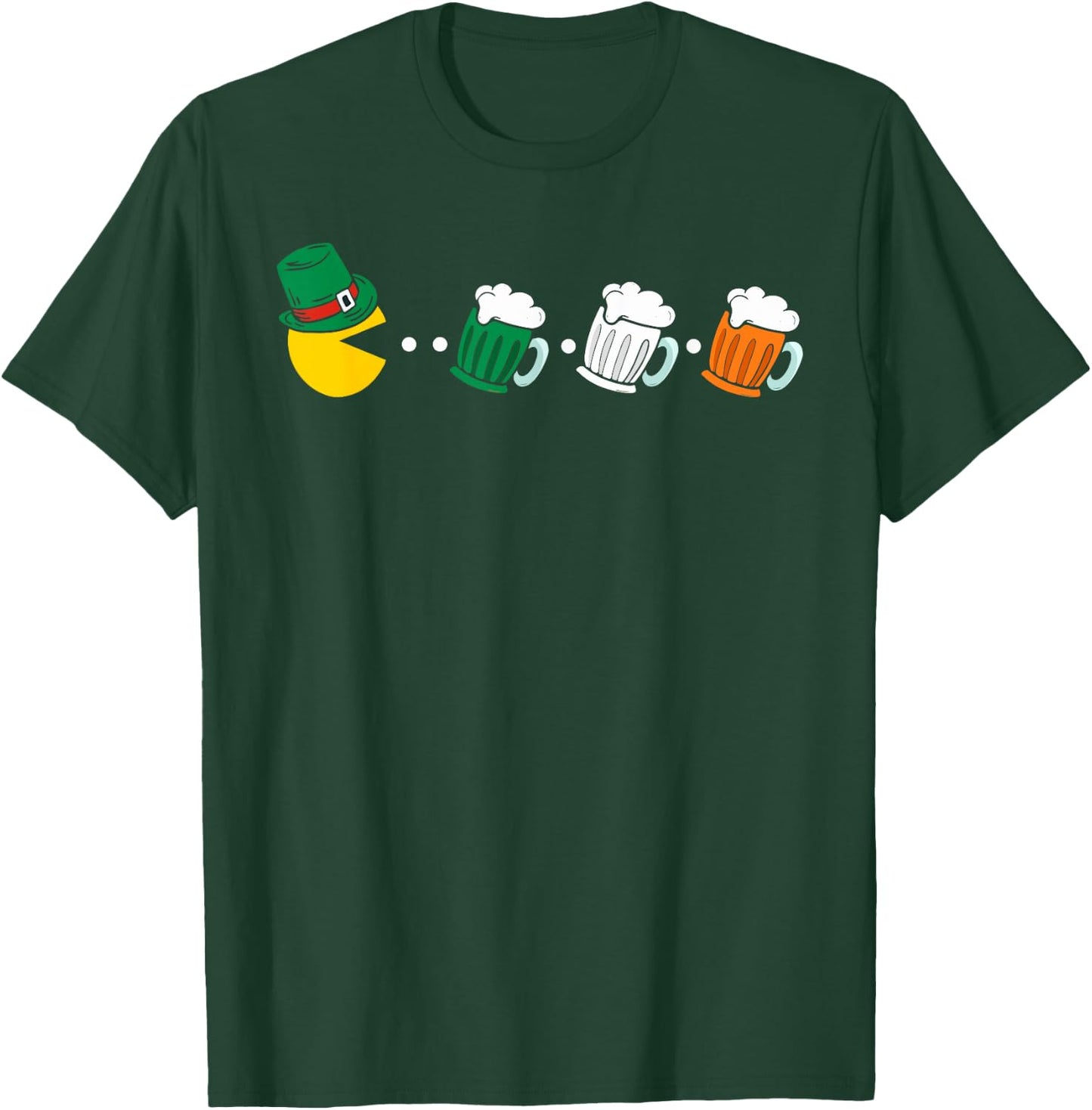 Irish Beer Ireland Flag St Patricks Day T-Shirt - T-Shirt | Forest
