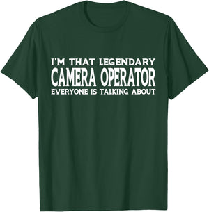 Camera Operator Job Title Employee Funny Camera Operator T-Shirt - T-Shirt | Forest