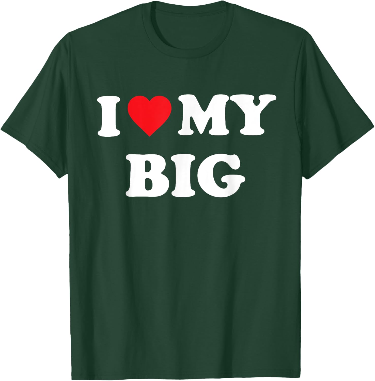 I Heart My Big Funny Matching Little Big Sorority T-Shirt - T-Shirt | Forest