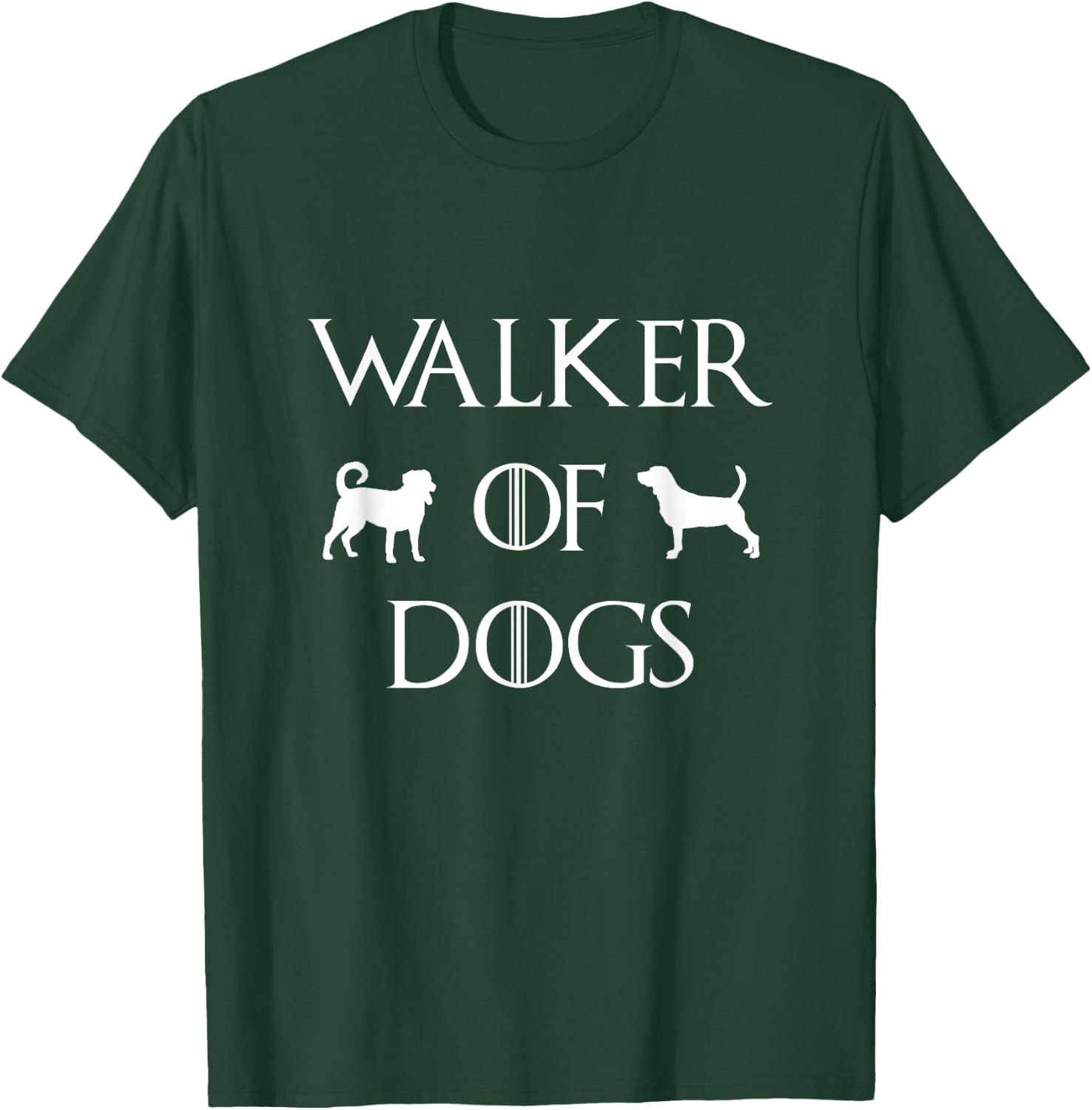 Walker Of Dogs Pet Sitter Watcher Professional Dog Trainer T-Shirt - T-Shirt | Forest