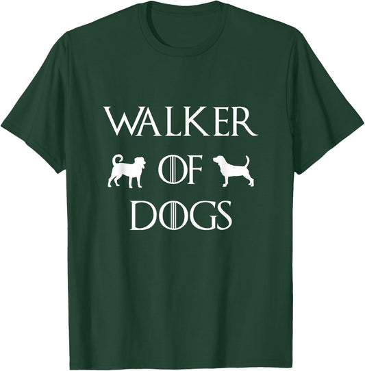Walker Of Dogs Pet Sitter Watcher Professional Dog Trainer T-Shirt - T-Shirt | Forest
