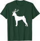 Funny Basenji Dog Christmas Reindeer Antlers Xmas T-Shirt - T-Shirt | Forest